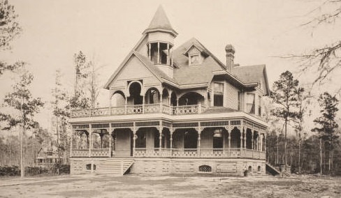 Residence of N. L. Mills in Houston Heights, 1880s