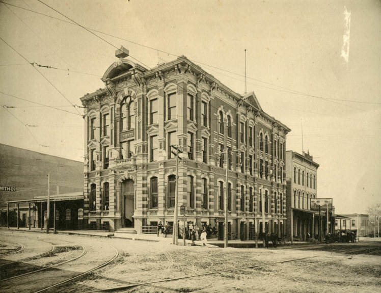 Cotton Exchange building in Houston, circa 1900s.