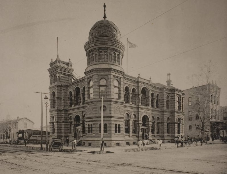 United States Post Office building in Houston, 1880s