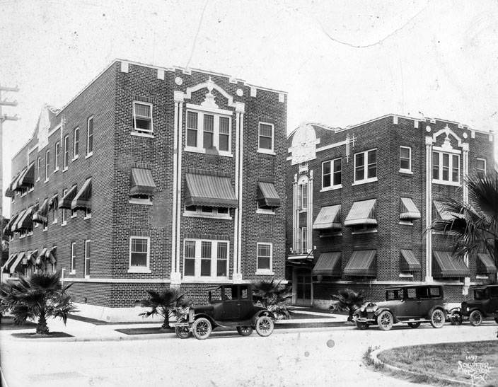 An apartment buildings, 1920s