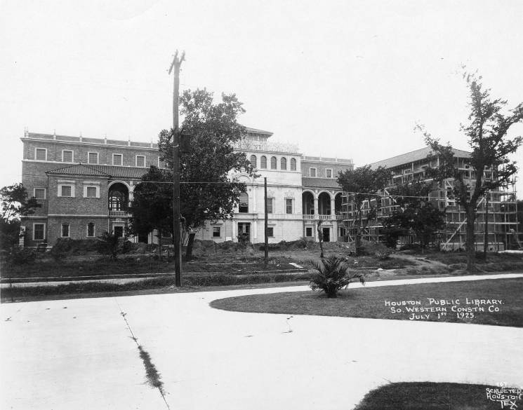 Central Houston Public Library, 1925.