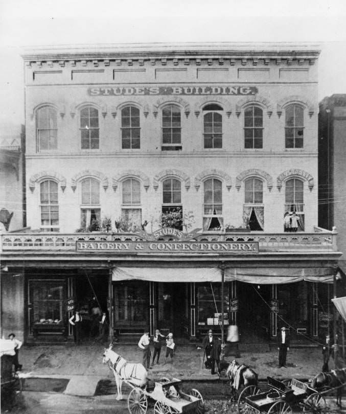 Stude's Building: Bakery and Confectionery, 1880s