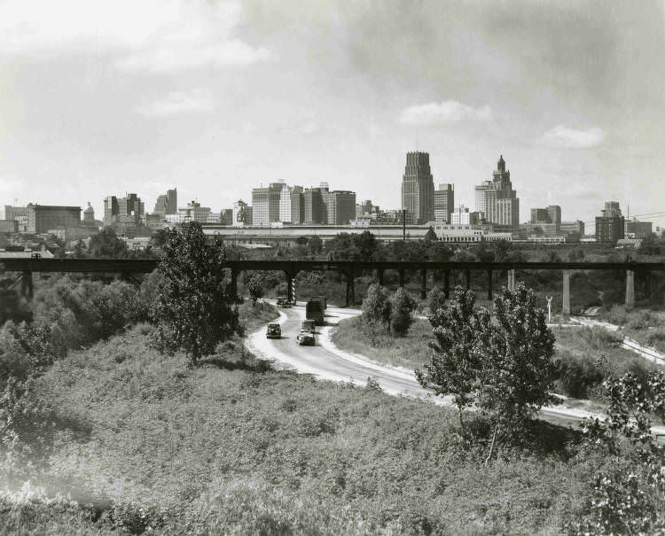 Houston skyline, June 17, 1939.