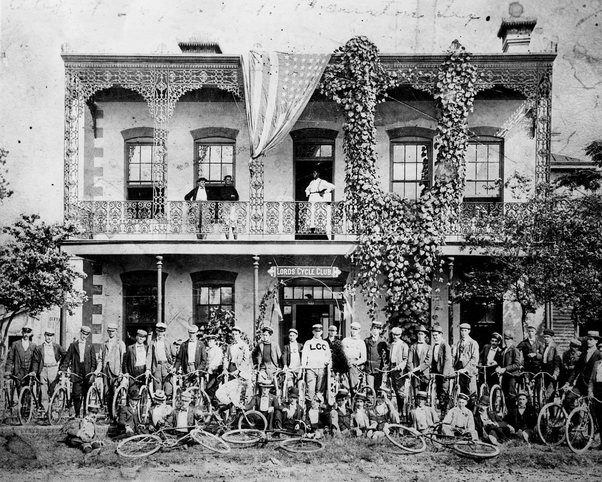 Lord's Cycle Club headquarters, Houston, 1897.