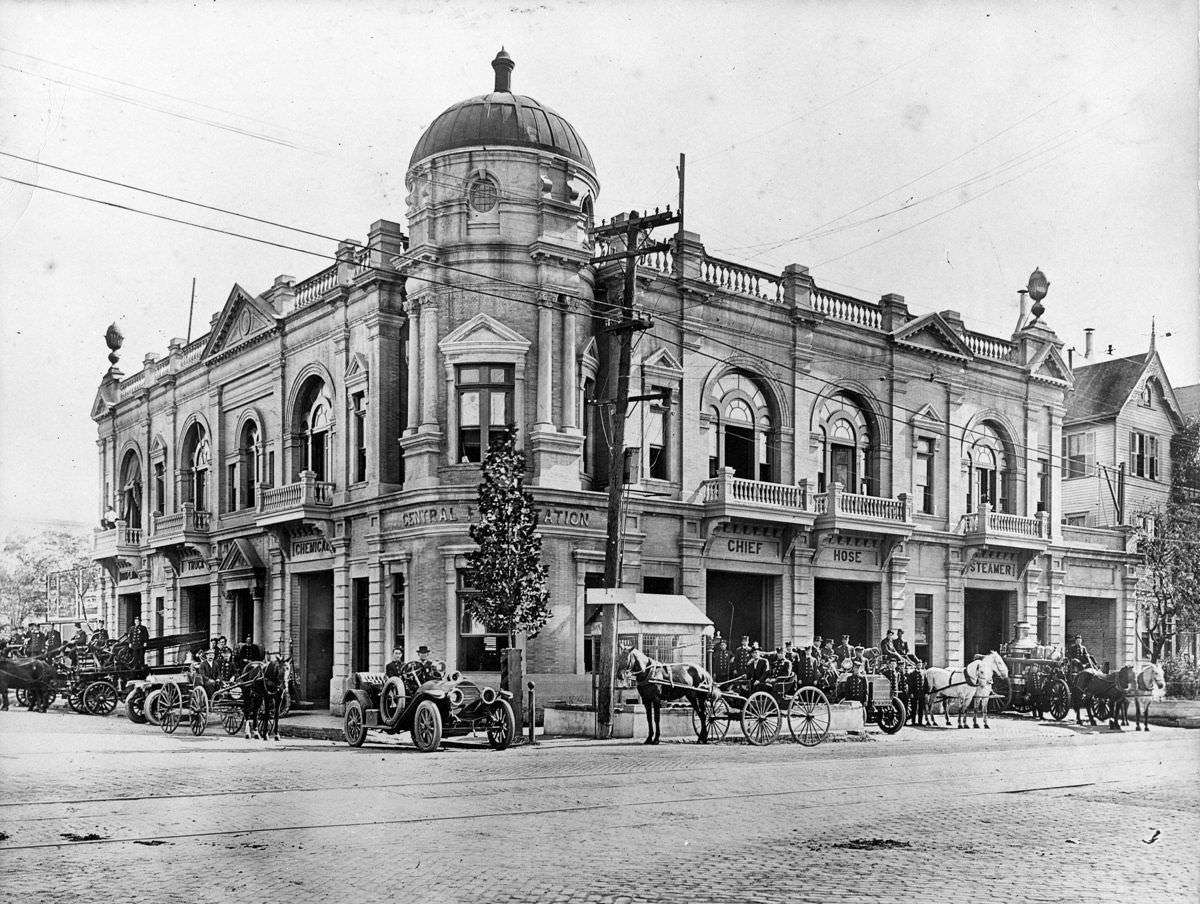 Central Fire Station, Houston, 1921.