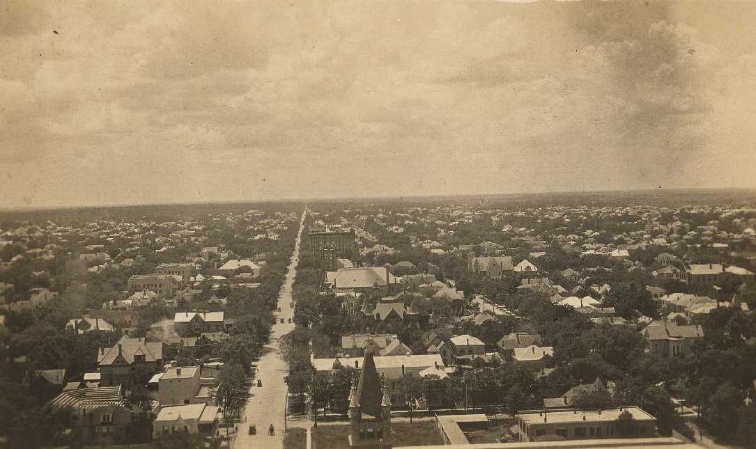 View south from Carter building, Houston, Texas, 1911.