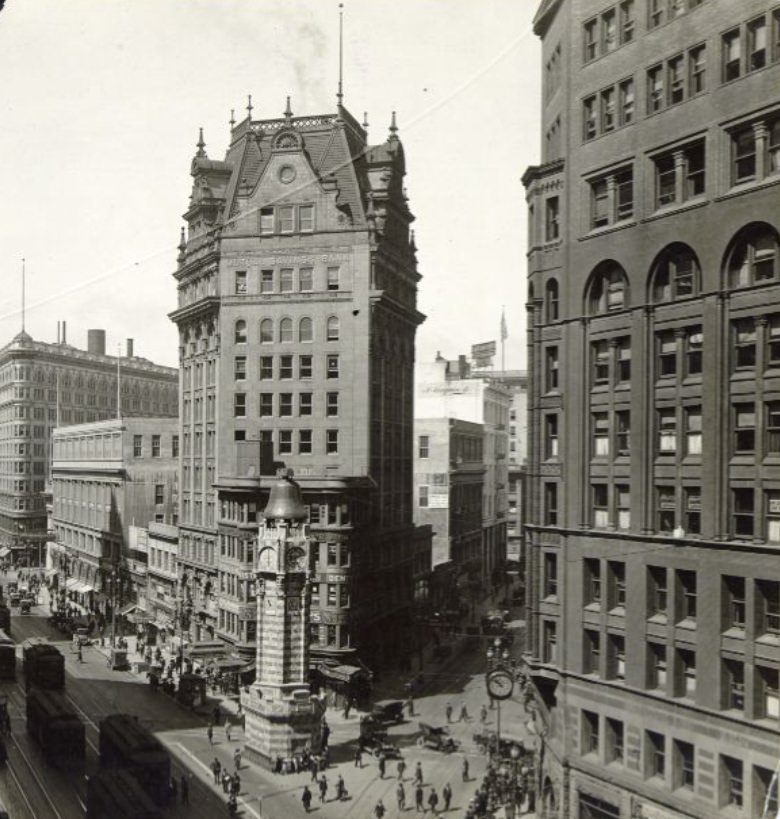 Market Street in the 1910s.
