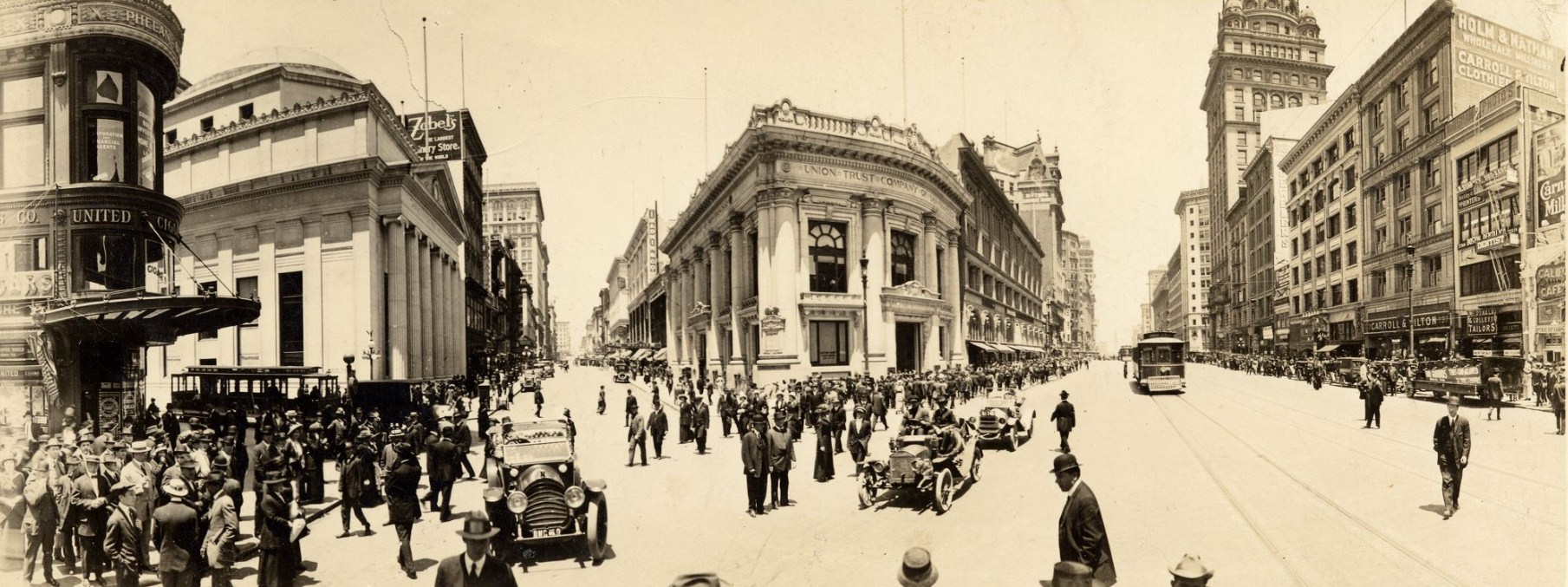 Intersection of Market Street and Grant Avenue, circa 1914.