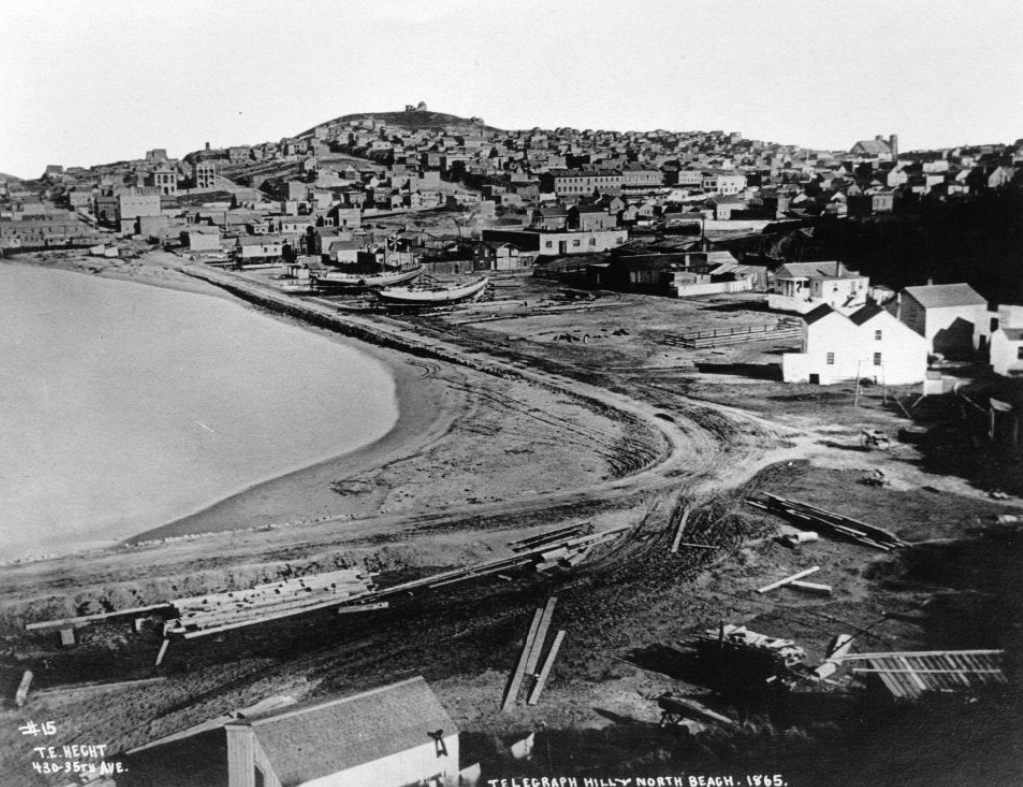 Telegraph Hill, North Beach, 1865