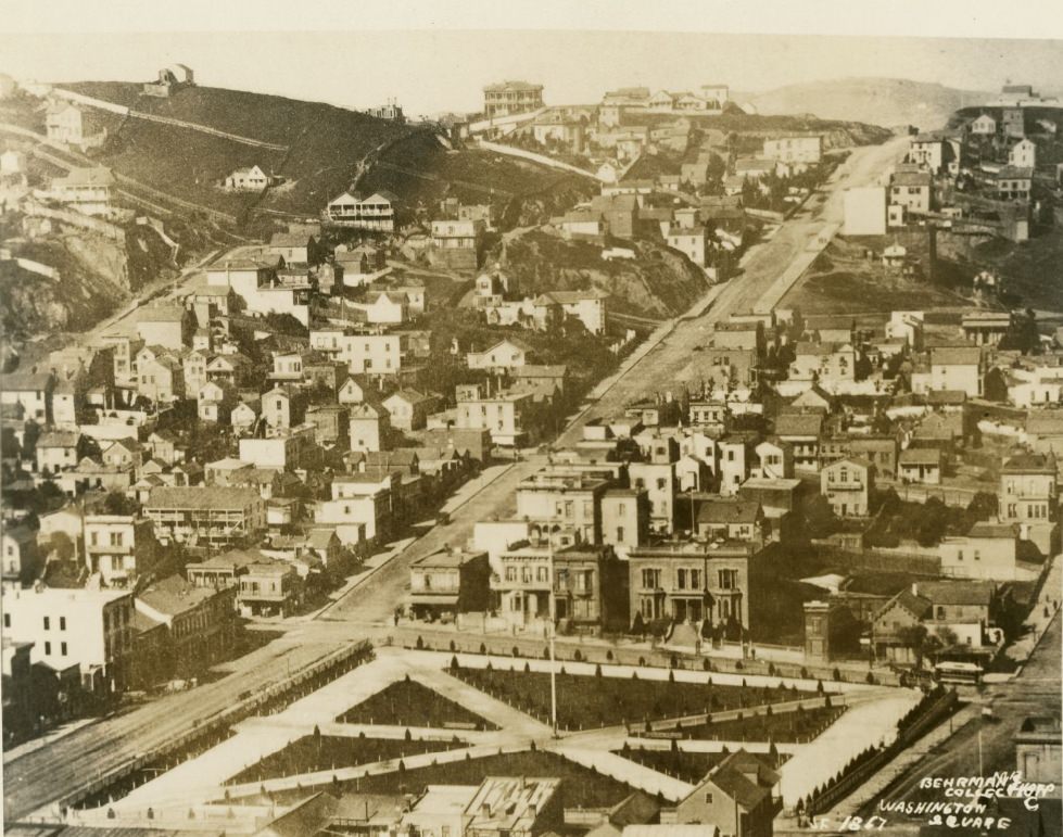 Washington Square, Union & West Powell Street, 1867