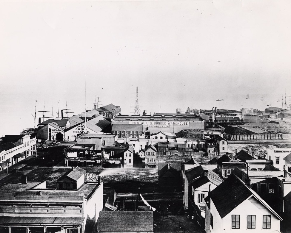 San Francisco waterfront, 1860s