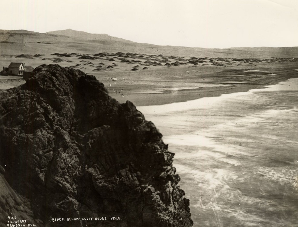 Beach below Cliff House, 1865