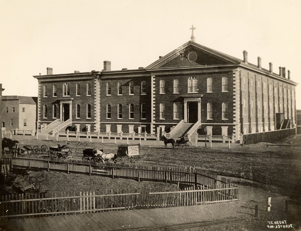 St. Ignatius College at 4th and Market Street, 1863