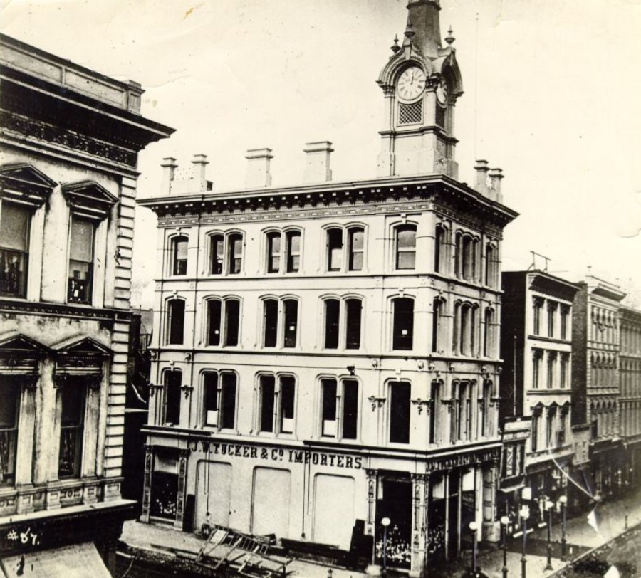 J.W. Tucker & Co. Importers, at the corner of Sutter and Montgomery streets, 1867