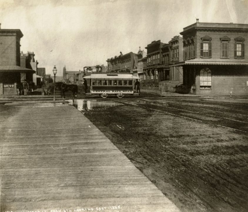 Howard Street from 6th, looking east, 1868