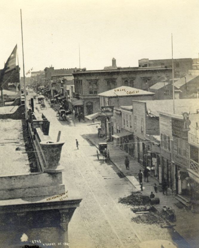 Kearny Street, south of Sacramento, 1861