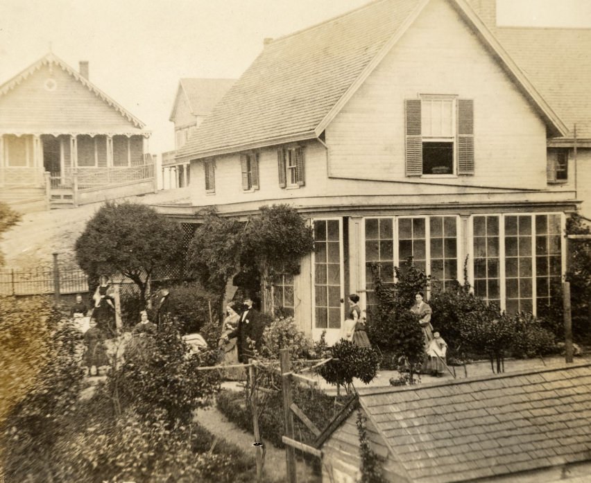 Residence and garden on Telegraph Hill, July 4, 1862