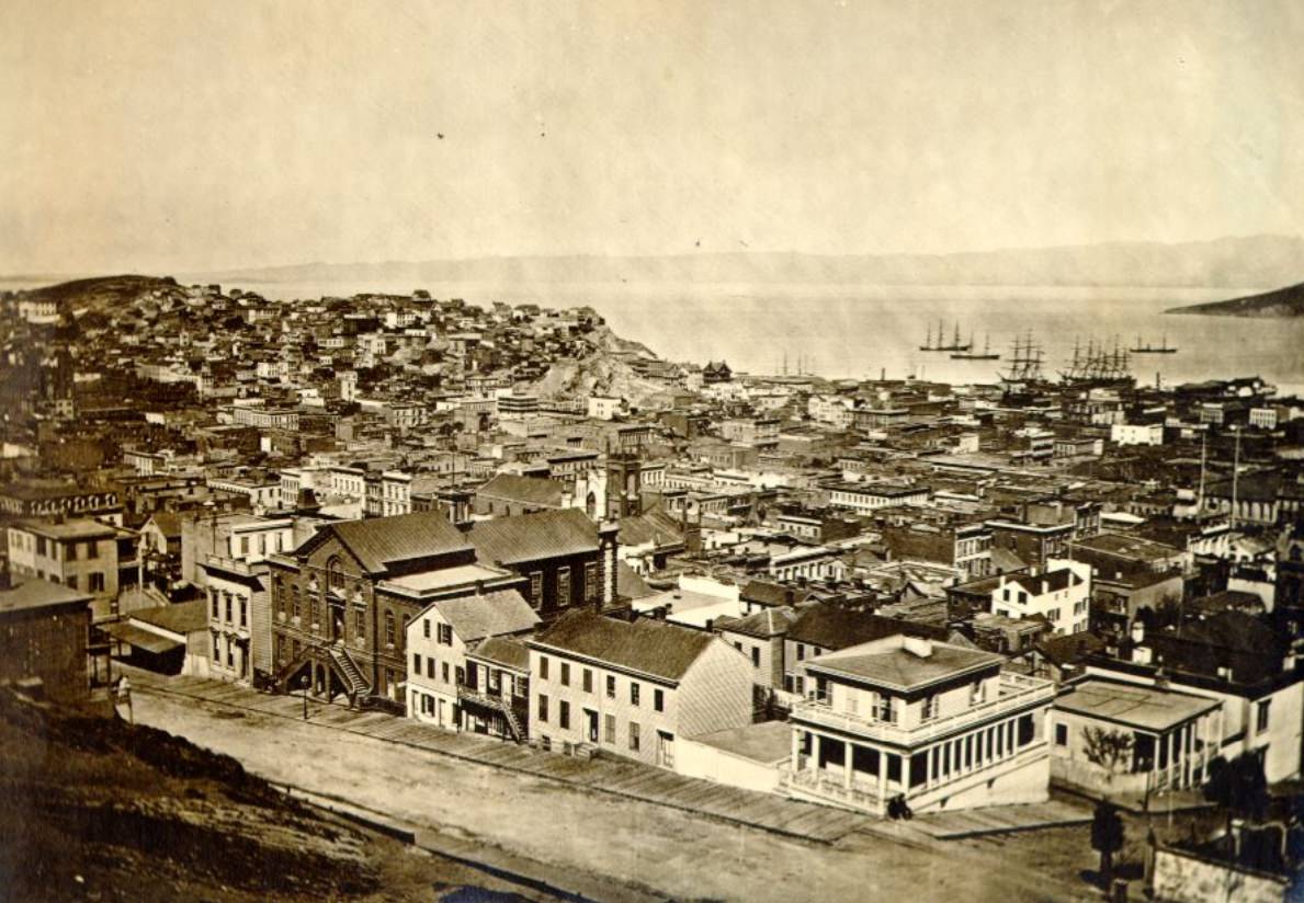 Powell and Clay streets, 1870