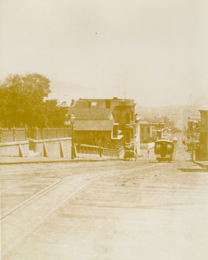 Clay Street, east from Jones, 1875
