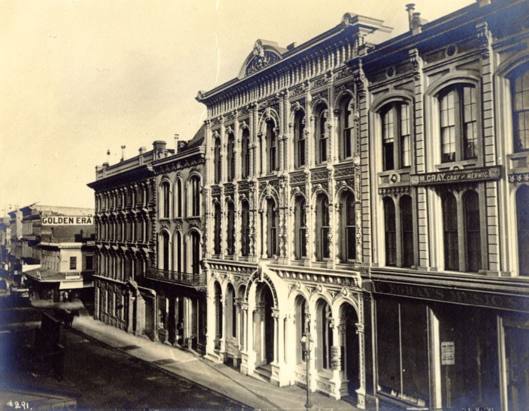 Clay Street, between Kearny and Montgomery, 1870