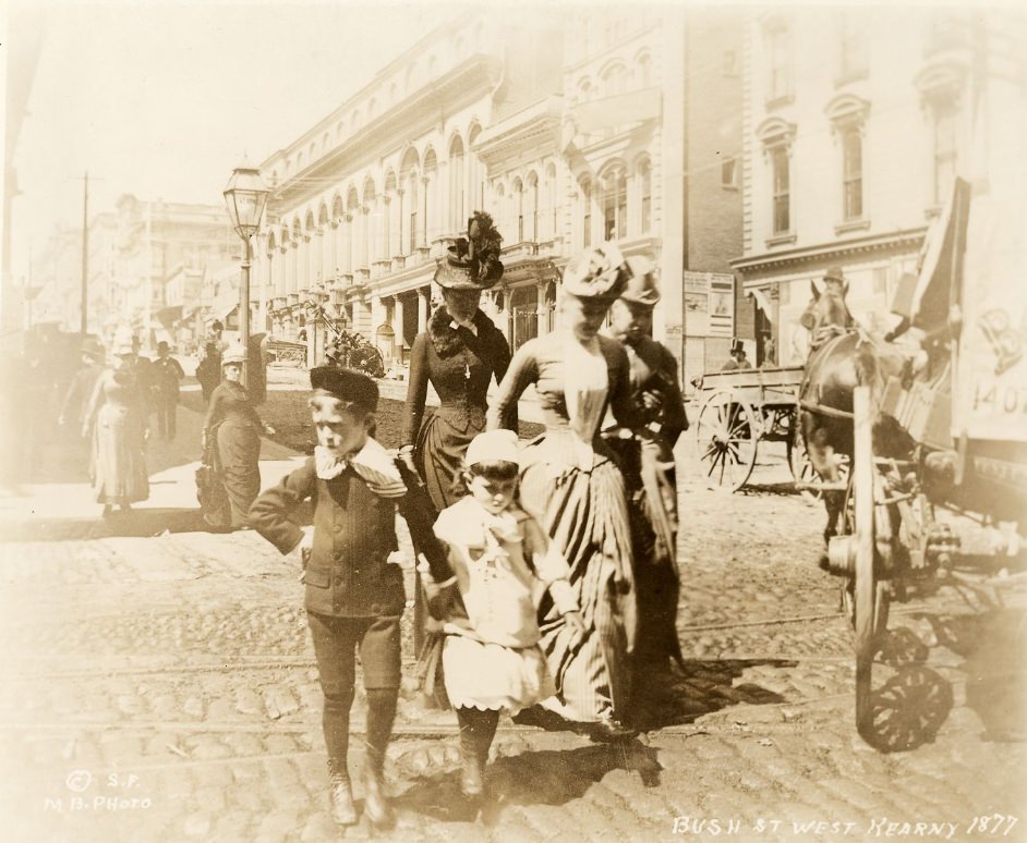 Bush Street, west of Kearny, 1877