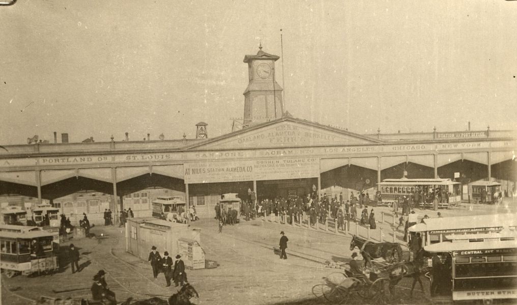 CARS at THE FERRY in the 1870s