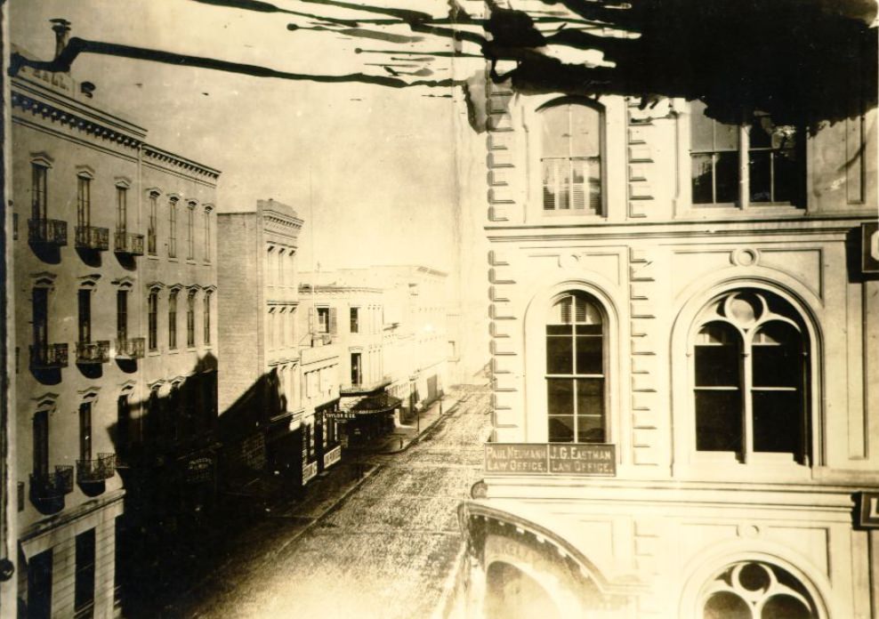 Sacramento Street, corner of Montgomery Street, 1872
