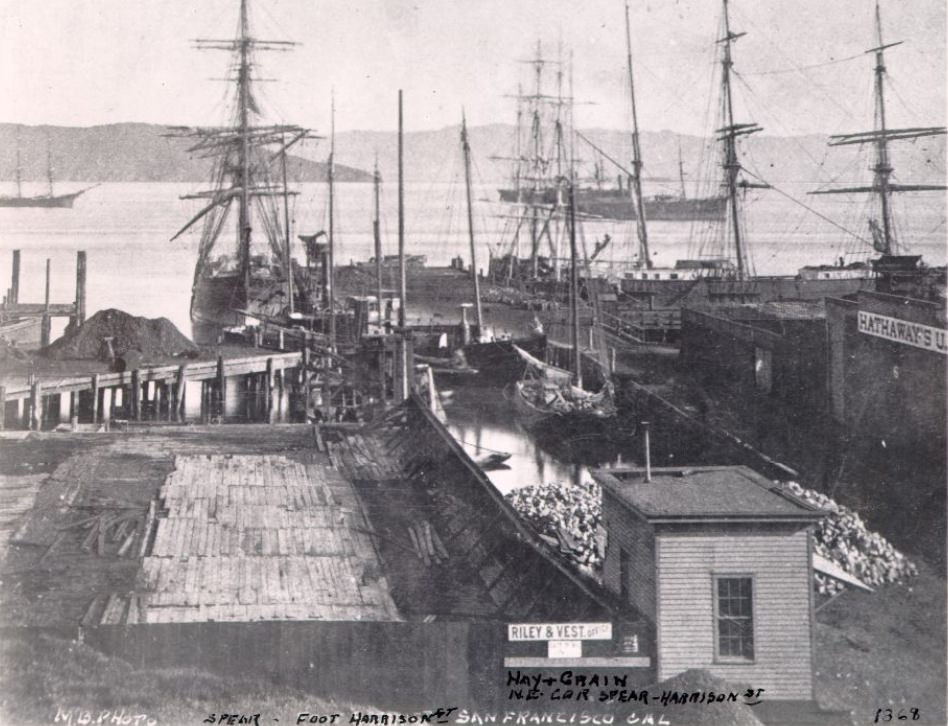 Spear and Harrison streets, San Francisco waterfront, 1879