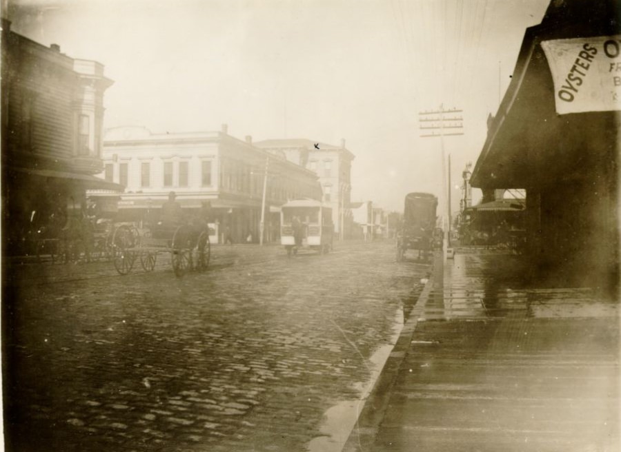 Mission Street, corner of 26th, August 19, 1886