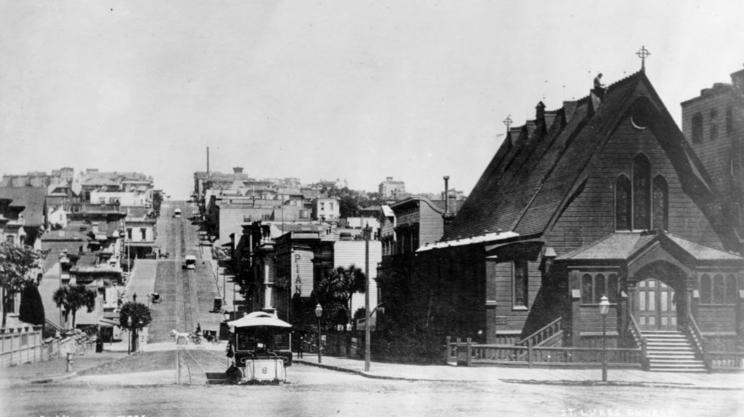 Clay Street at Van Ness, 1888