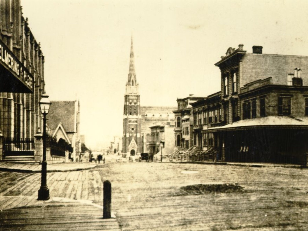 Post Street, east of Taylor, 1880