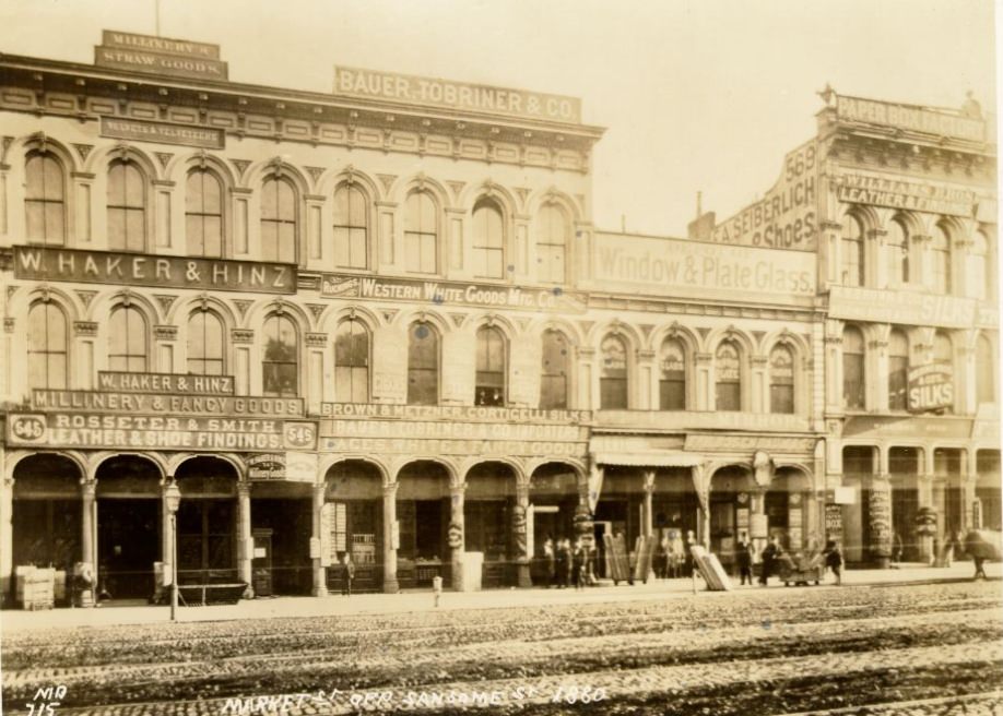 Market Street, opposite Sansome, 1880