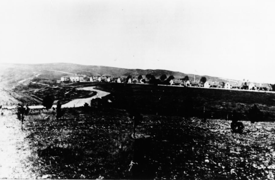 Presidio from streetcar station, 1882