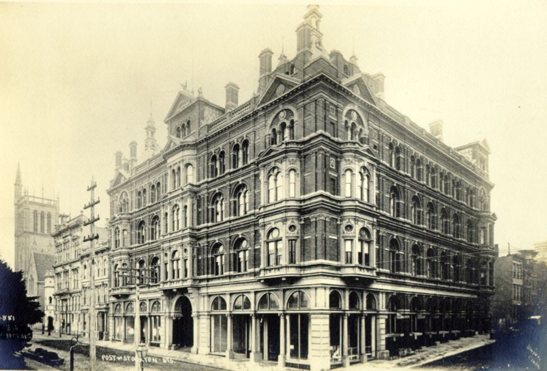 Post Street, corner of Stockton, 1888