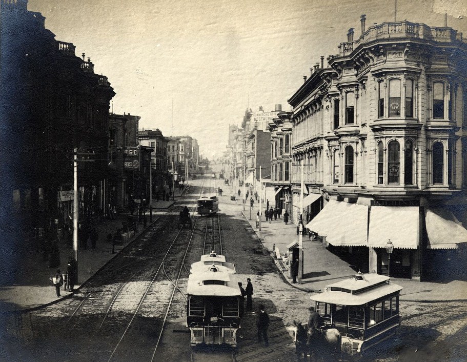Montgomery Avenue (now Columbus Avenue) looking west, 1880s