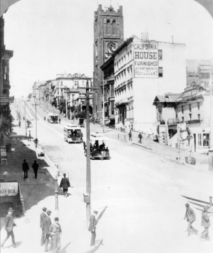 California Street west of Kearny, 1882