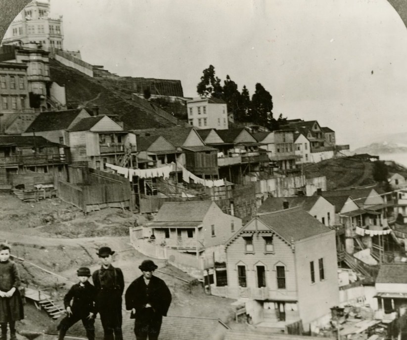 Telegraph Hill, circa 1885