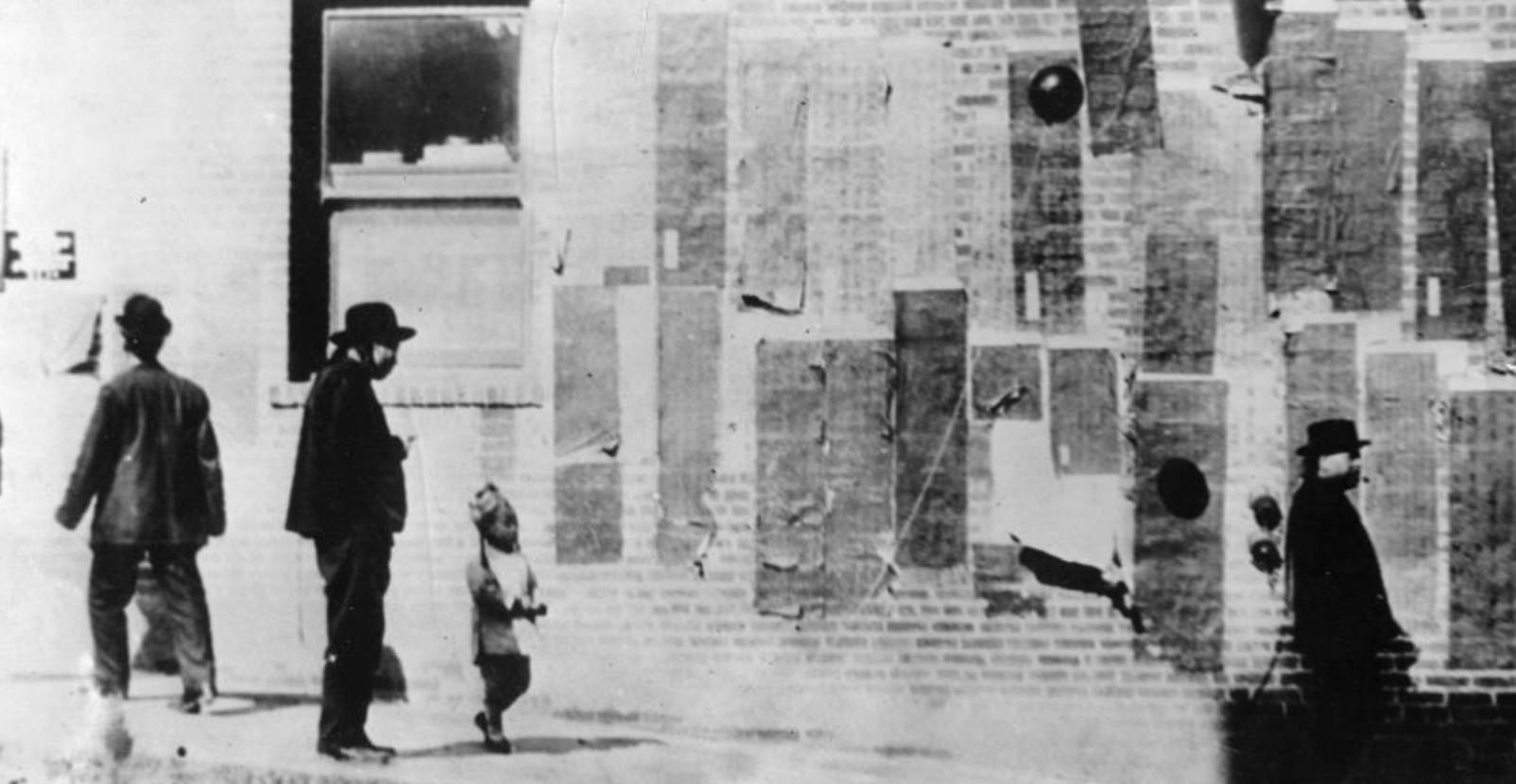 "Dead Wall Bulletin Board" on Dupont Street (now Grant), 1889