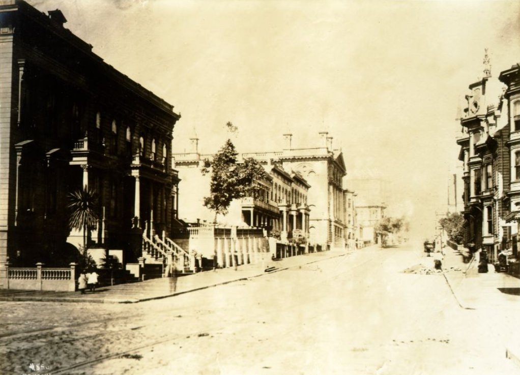 Powell Street, north of O'Farrell, 1880