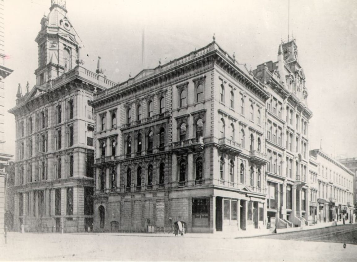 Pine Street at Montgomery, circa 1880