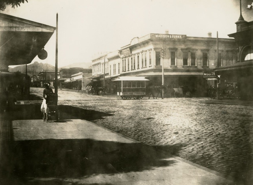 Corner of 16th and Mission streets, September 7, 1886