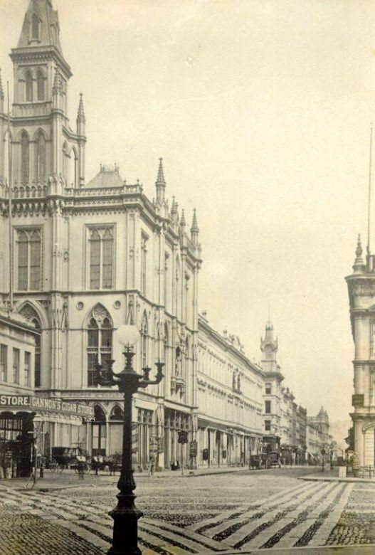 Montgomery Street from Market, 1880