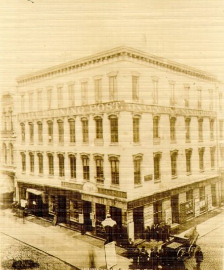 Sacramento and Montgomery streets, 1884
