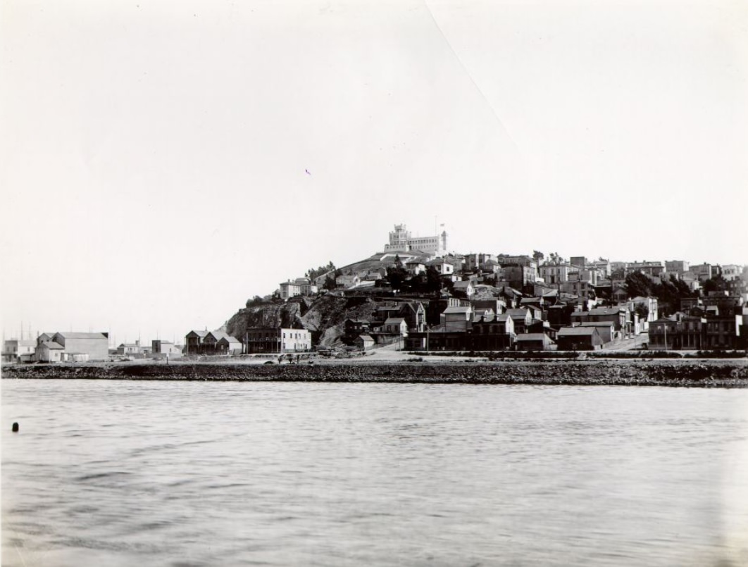 Telegraph Hill from Toll Road, circa 1885