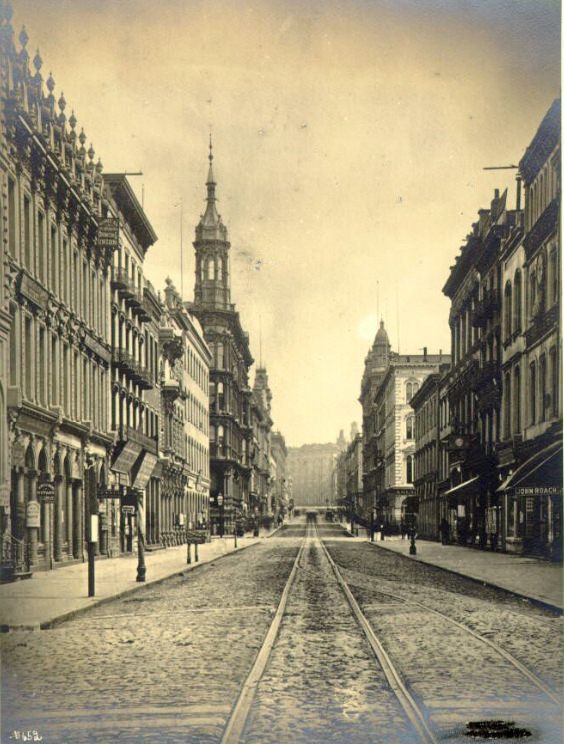 Montgomery Street, south of Sacramento, 1882