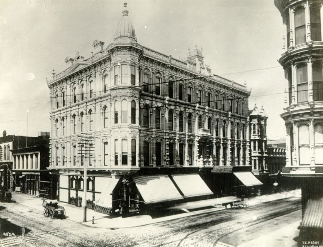 Northeast corner of Post Street and Grant Avenue, 1888