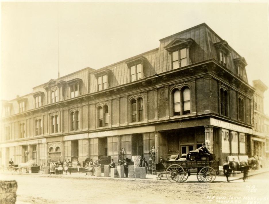 New Montgomery Street, corner of Howard, 1880