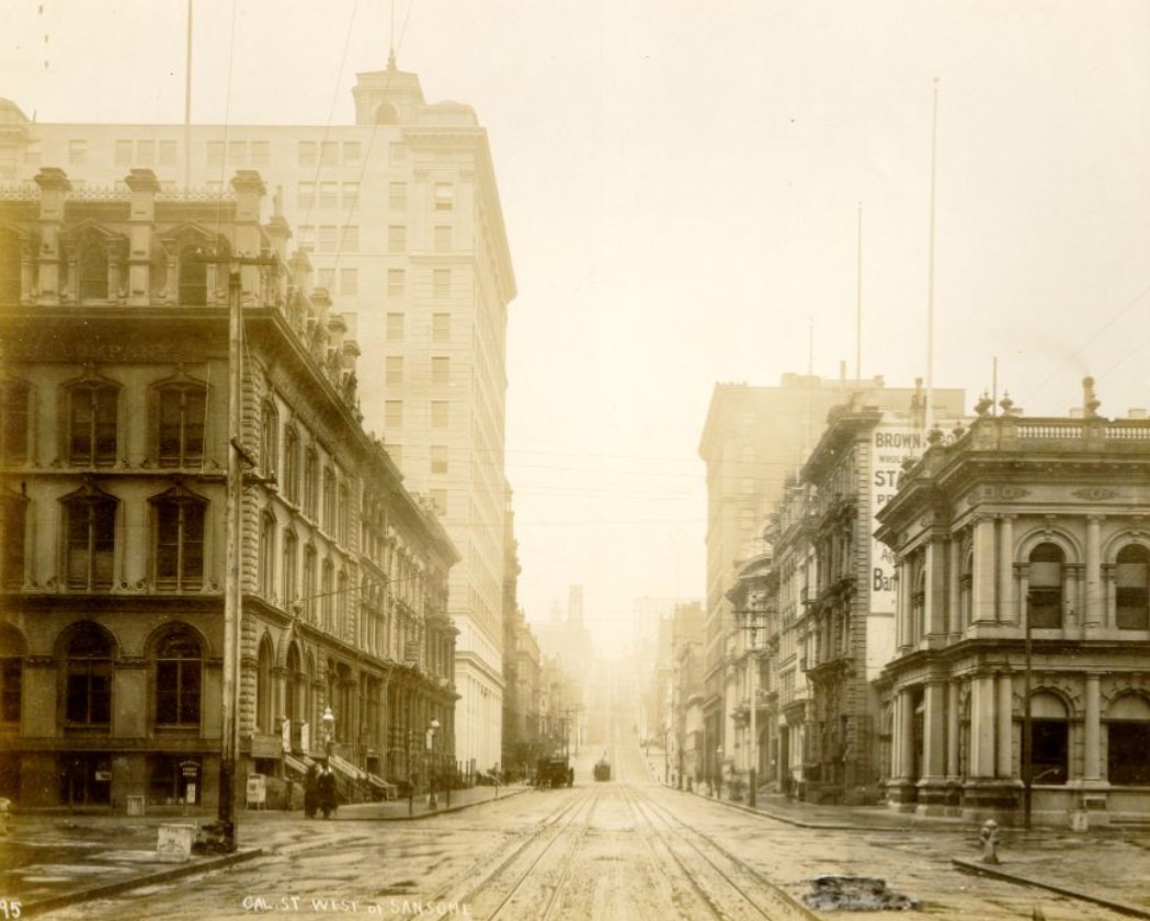 California Street west of Sansome, 1880s