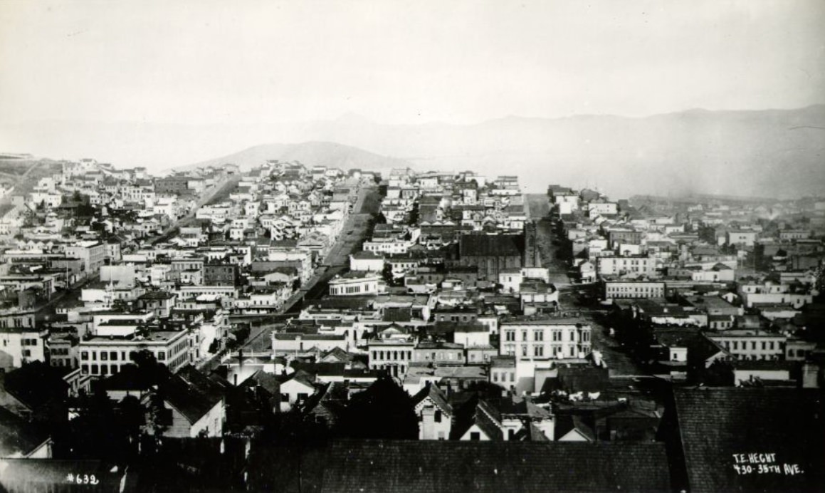 Panorama from Russian Hill, San Francisco, 1885