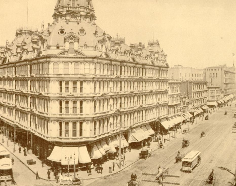 "Picturesque San Francisco," North Side of Market Street from Powell, Looking East, 1896